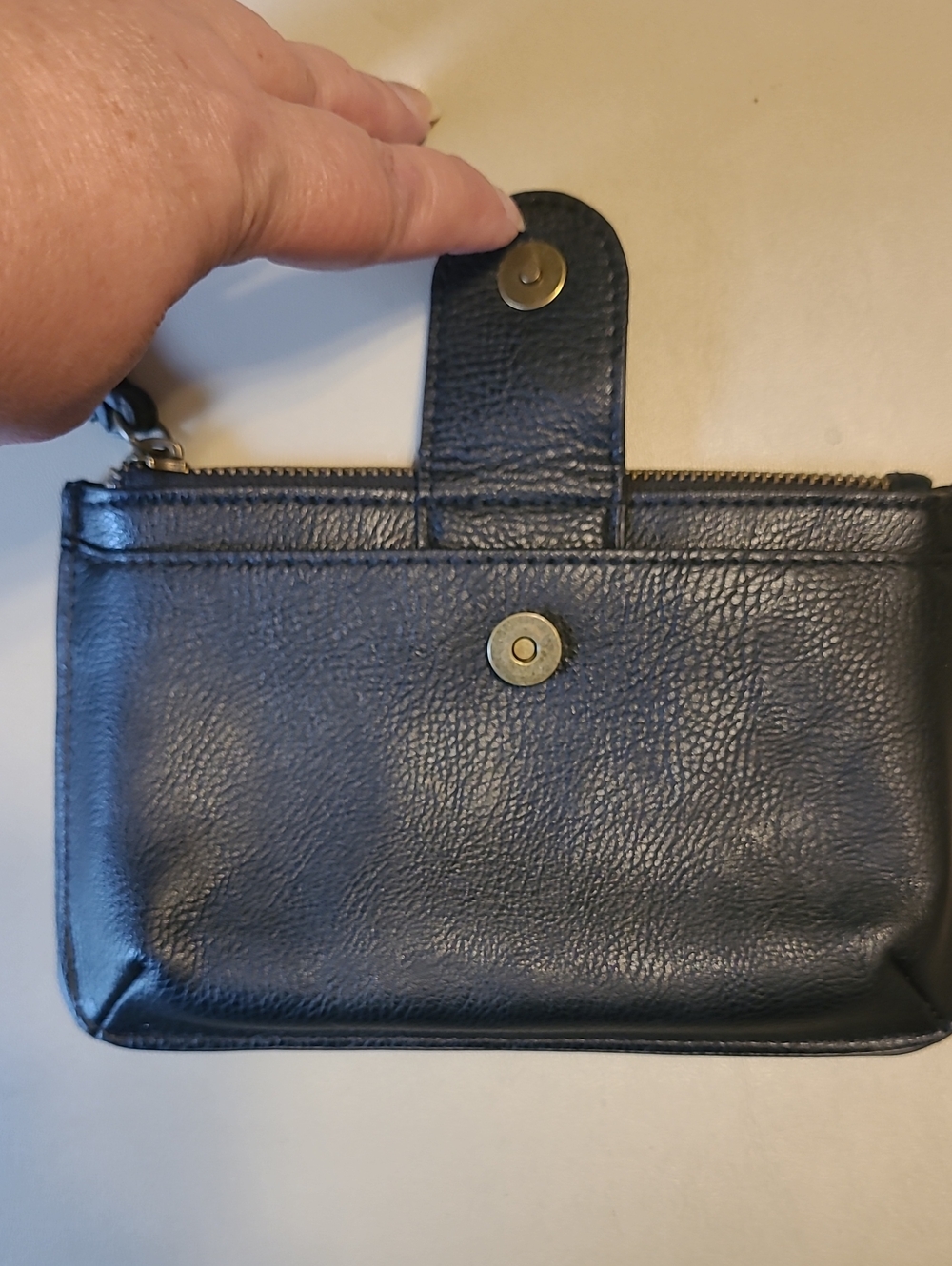 Universal Thread Classic Black Wristlet Clutch - Top Zip - Picture 3 of 7